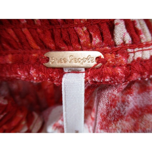 Free People Dress Medium Beach Day Bohemian Beach Resort Keyhole Backless Tassel - Picture 9 of 14